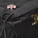 Juicy Couture Grey and Gold Velour Tracksuit (M/S)
