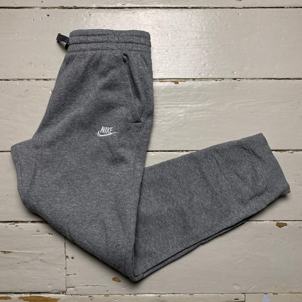 Nike Swoosh Grey and White Joggers