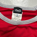 Dolce & Gabbana Vintage Red and Grey T Shirt