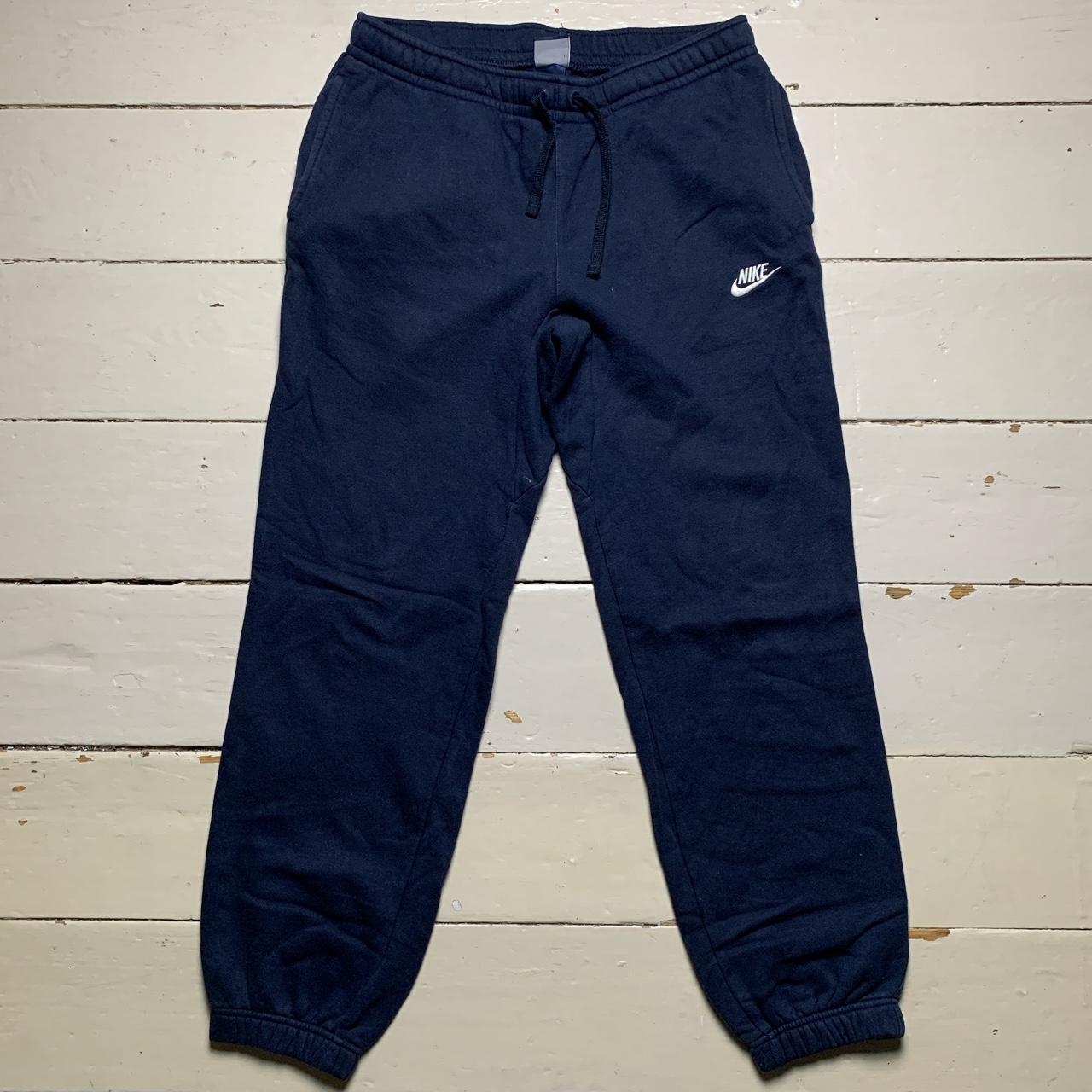 Nike Swoosh Joggers Navy and White