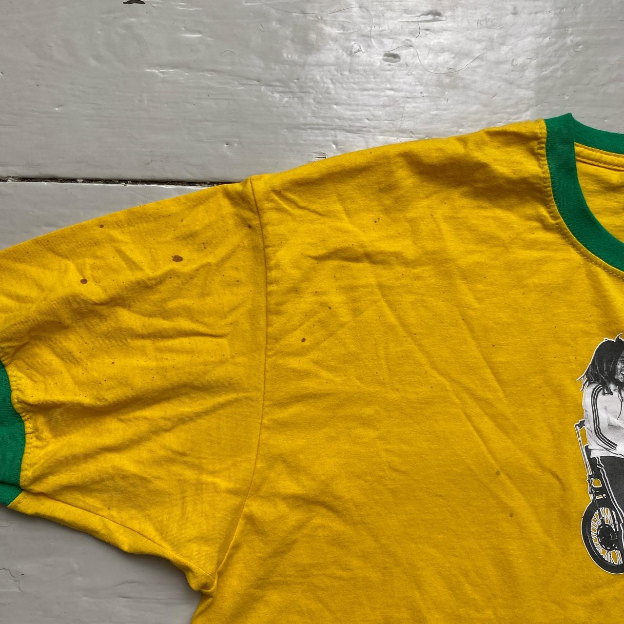 Bob Marley Chopper Originals T Shirt Brazil Yellow and Green