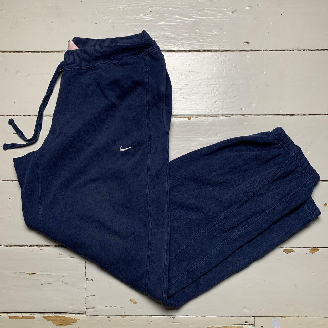 Nike Vintage Navy and White Swoosh Joggers
