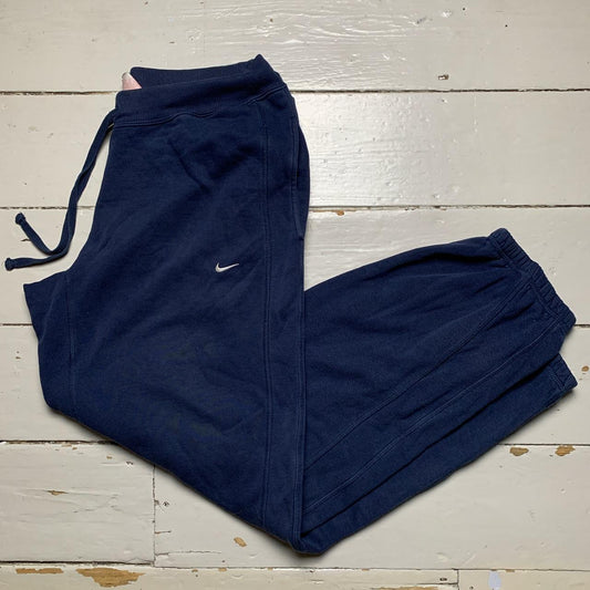Nike Vintage Navy and White Swoosh Joggers