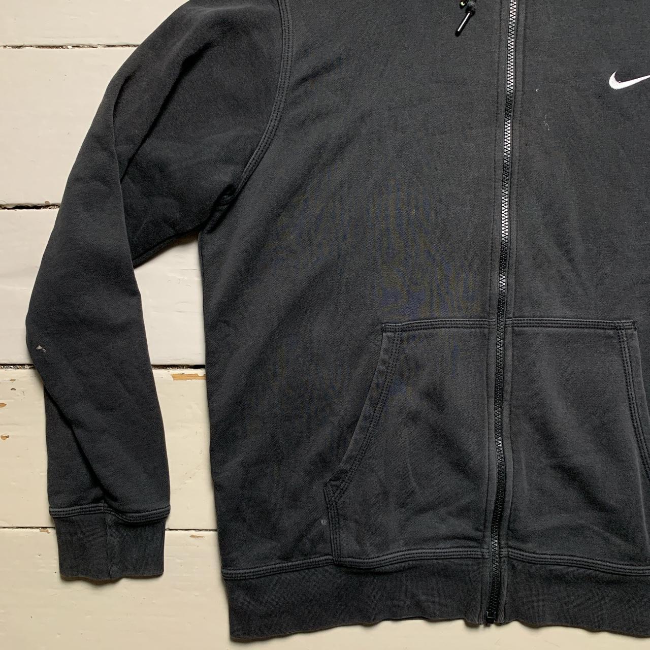 Nike Swoosh Black and White Hoodie