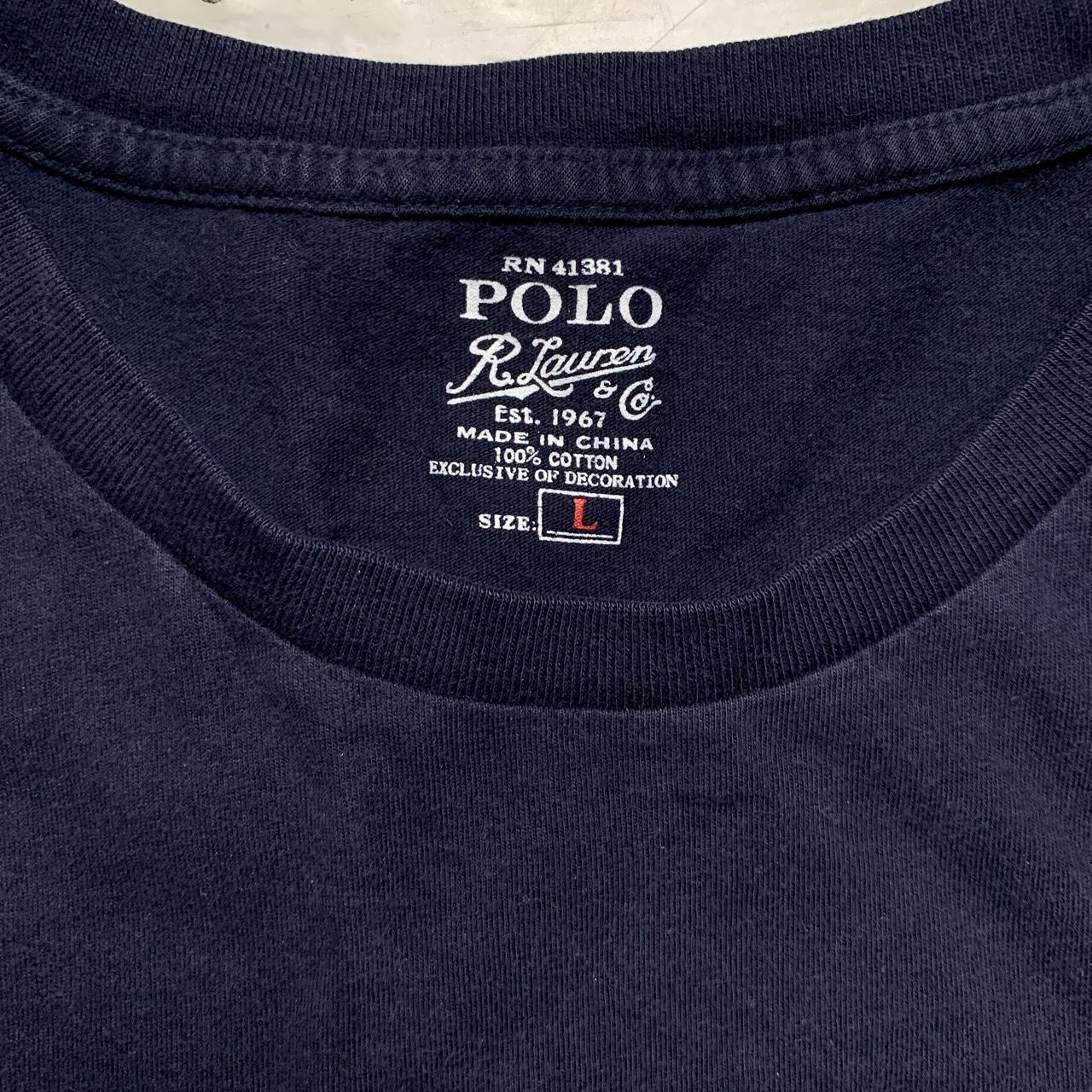 Ralph Lauren Polo Navy and Red T Shirt