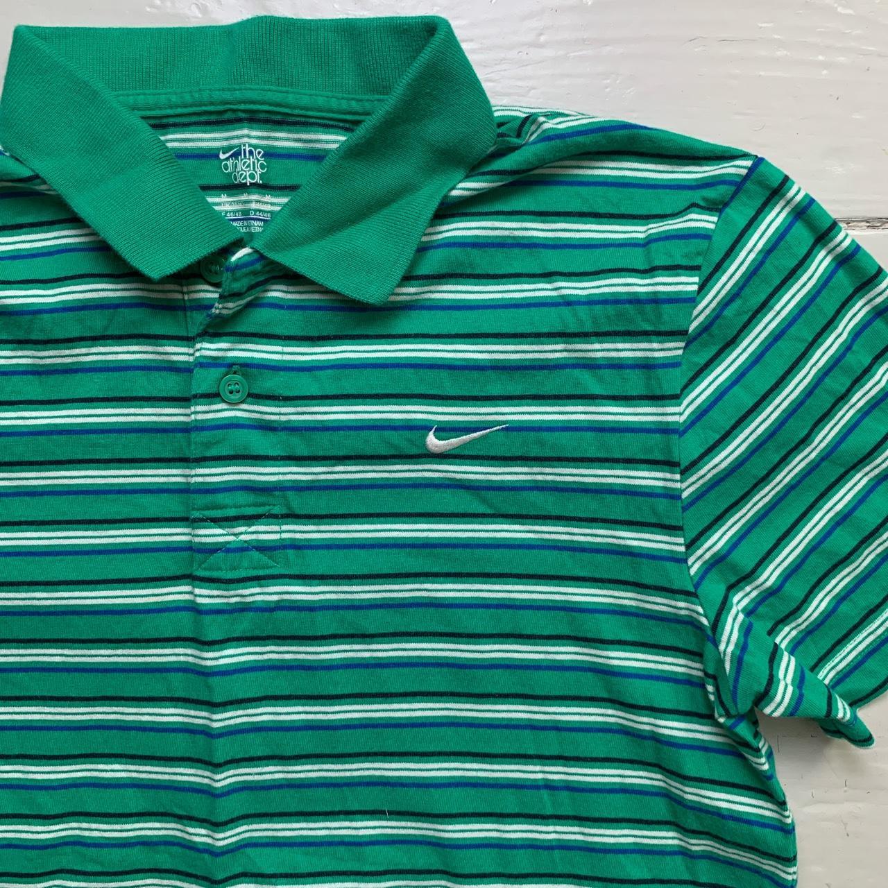 Nike Athletic Department Vintage Swoosh Striped Polo Shirt