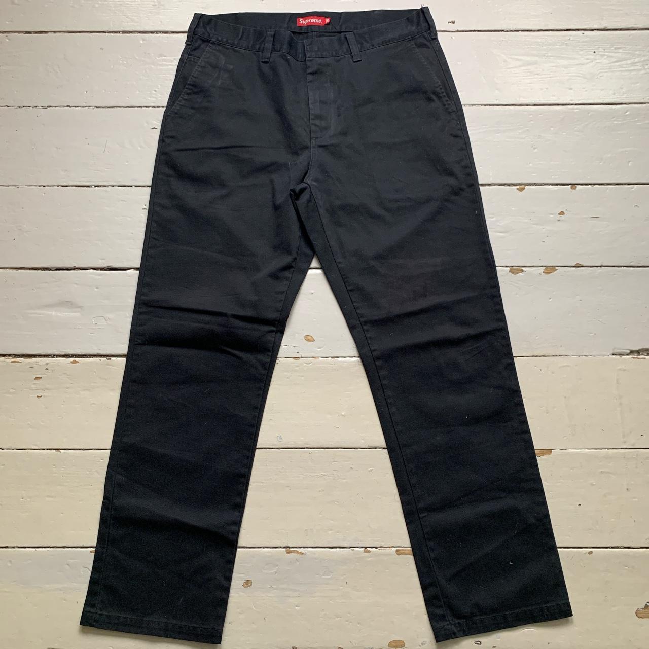 Supreme Work Pant Trousers Black Navy and Cream