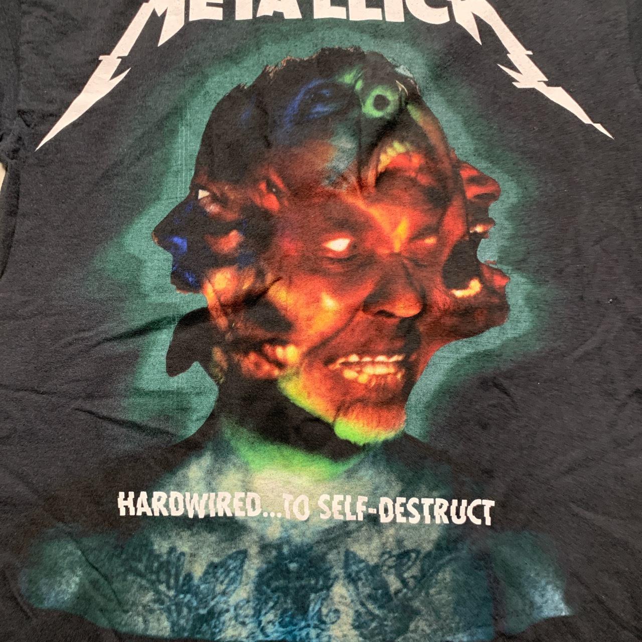 Metallica Hardwired to Self Destruct Black T Shirt