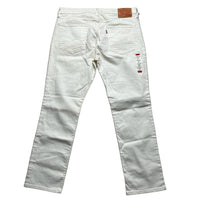 Levis 511 Cream White Jeans (36W)