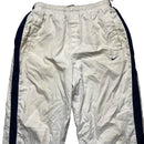 Nike Athletic Vintage Shell Trackpant Bottoms White and Blue (S)