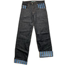 Time Is Money Vintage y2k Embroidered and Printed Dollar Jeans (32W)