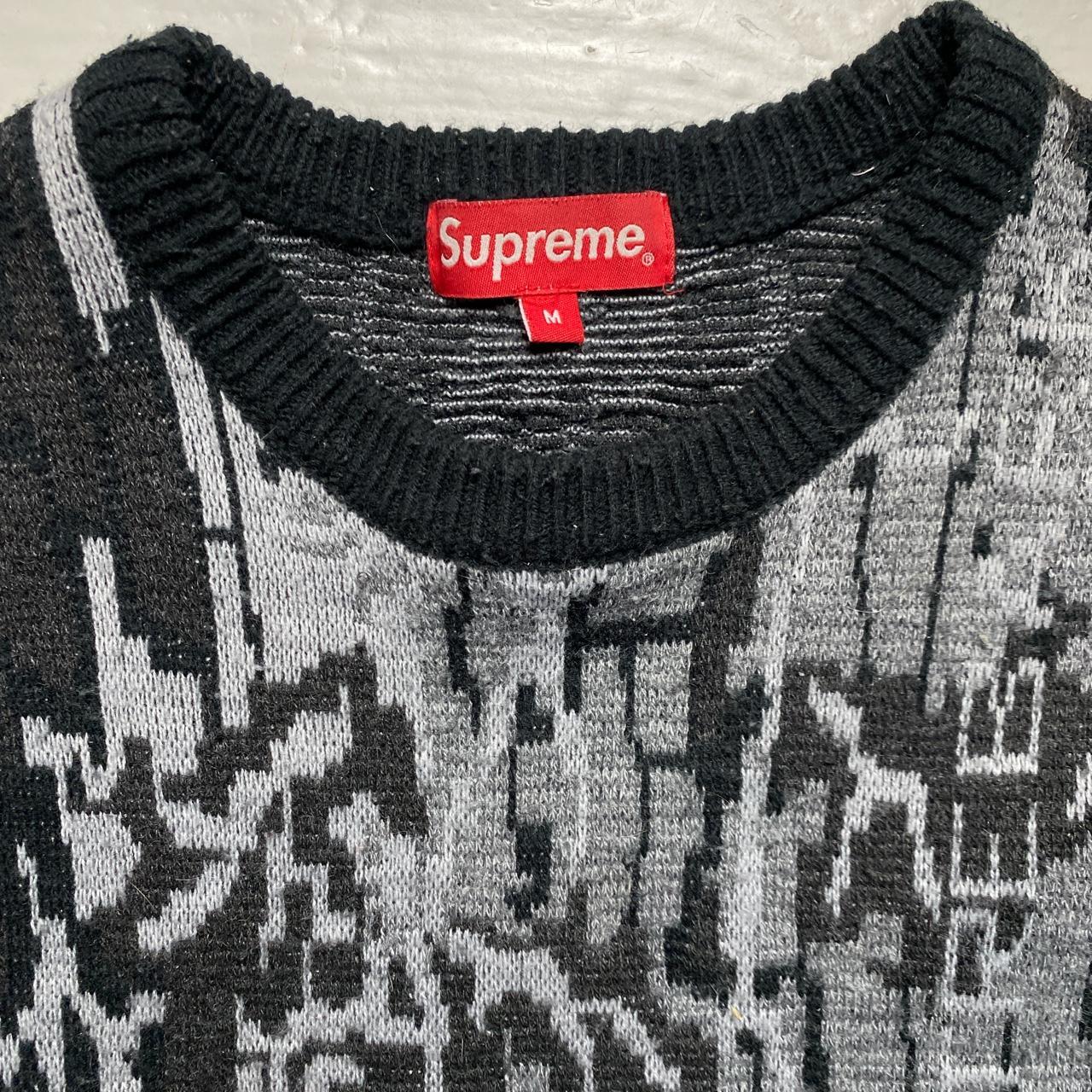 Supreme Trebark Grey Black and White Jumper