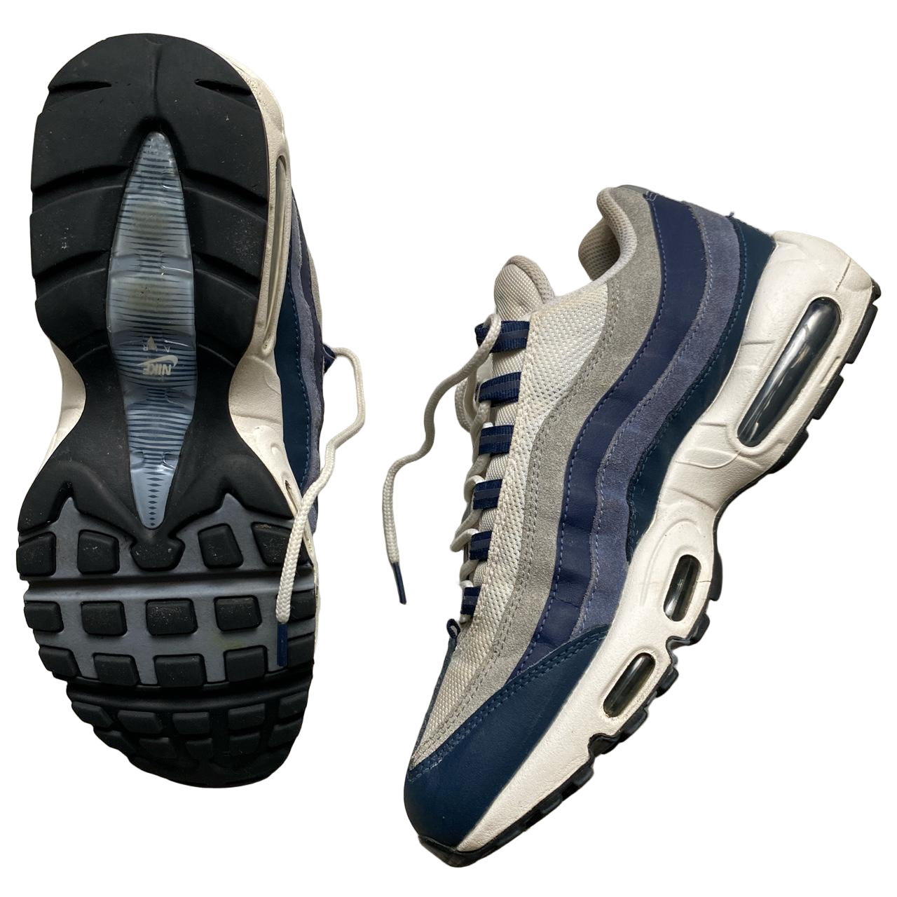 Nike Air Max 95 Midnight Navy Grey and White (UK 8)