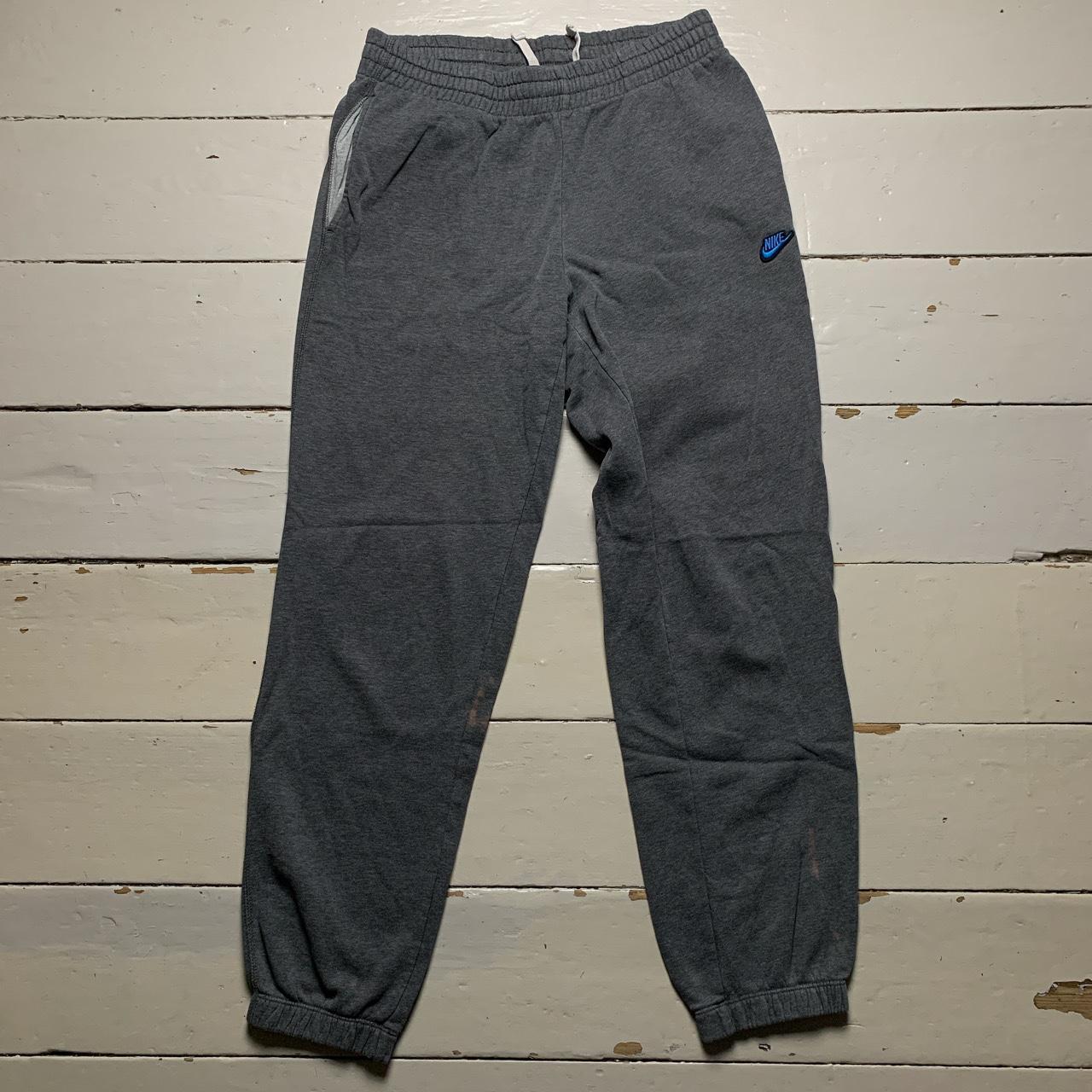 Nike Swoosh Grey and Blue Joggers