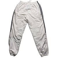 Adidas White and Navy Stripe Baggy Trackpant Shell Bottoms (36W)