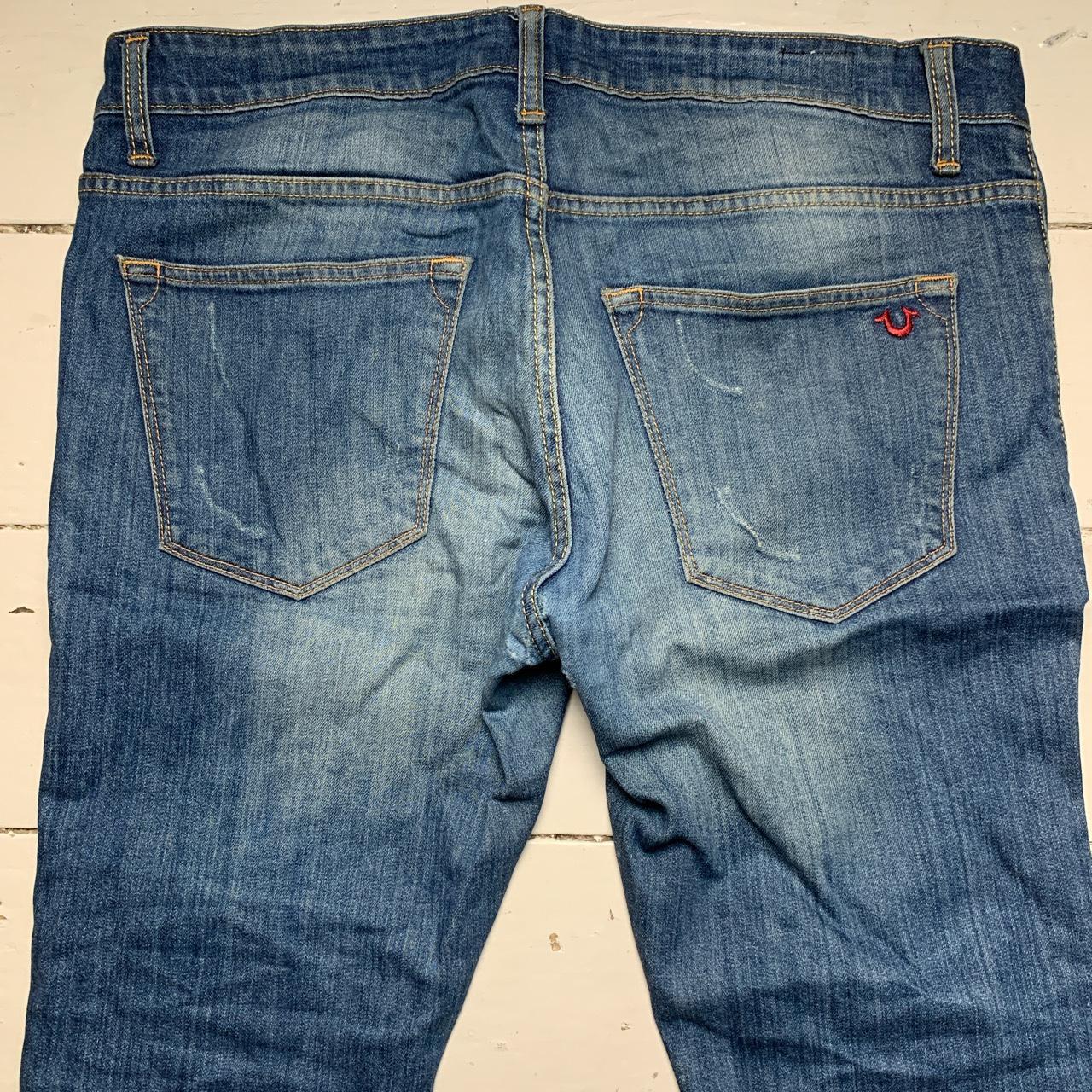 True Religion Blue Jeans Small Red Horseshoe