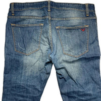 True Religion Blue Jeans Small Red Horseshoe