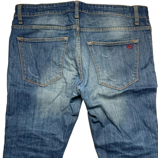 True Religion Blue Jeans Small Red Horseshoe
