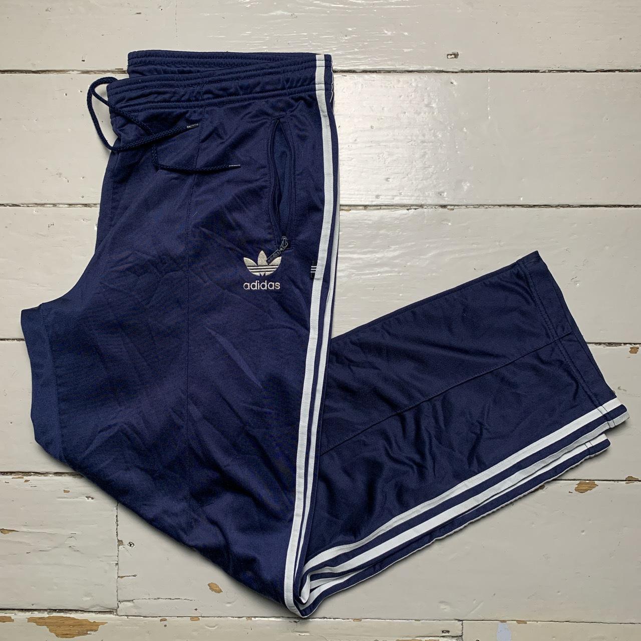 Adidas SST Navy and White Track Bottoms