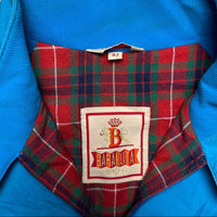 Baracuta G9 Harrington Vintage Light Blue Tartan Interior Bomber Jacket (M)