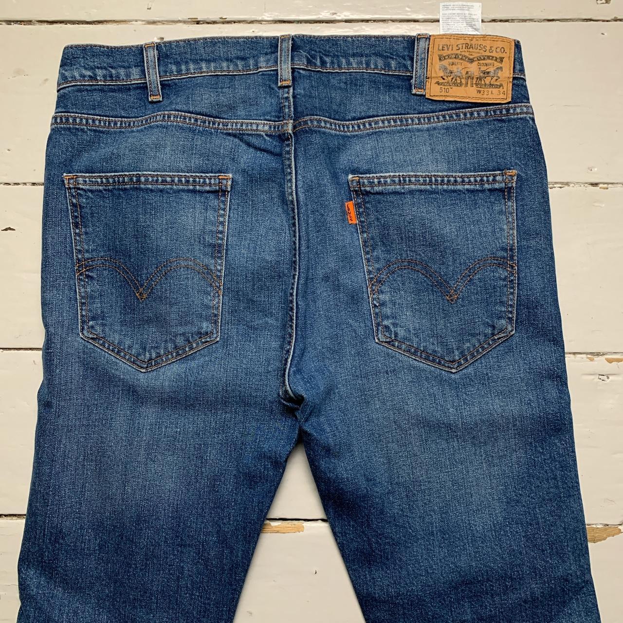 Levis 510 Navy Vintage Orange Tab Jeans