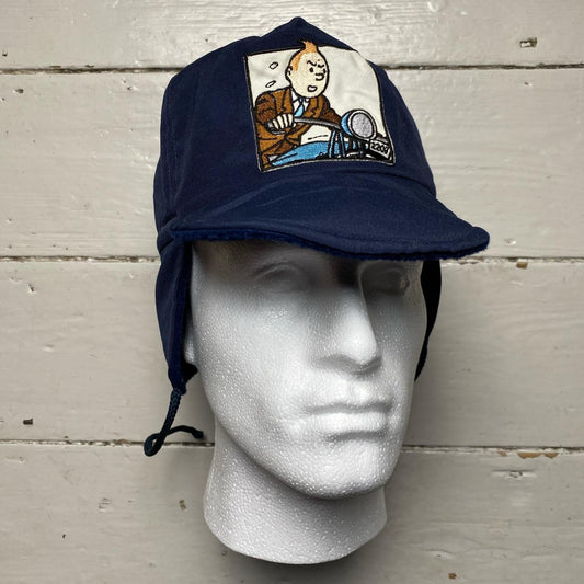 Adventures of Tin Tin Vintage 90’s Dog Ear Flap Trapper Hat