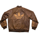 Adidas Originals A-15 80’s - 90’s Brown Vintage Leather Bomber Jacket (L)