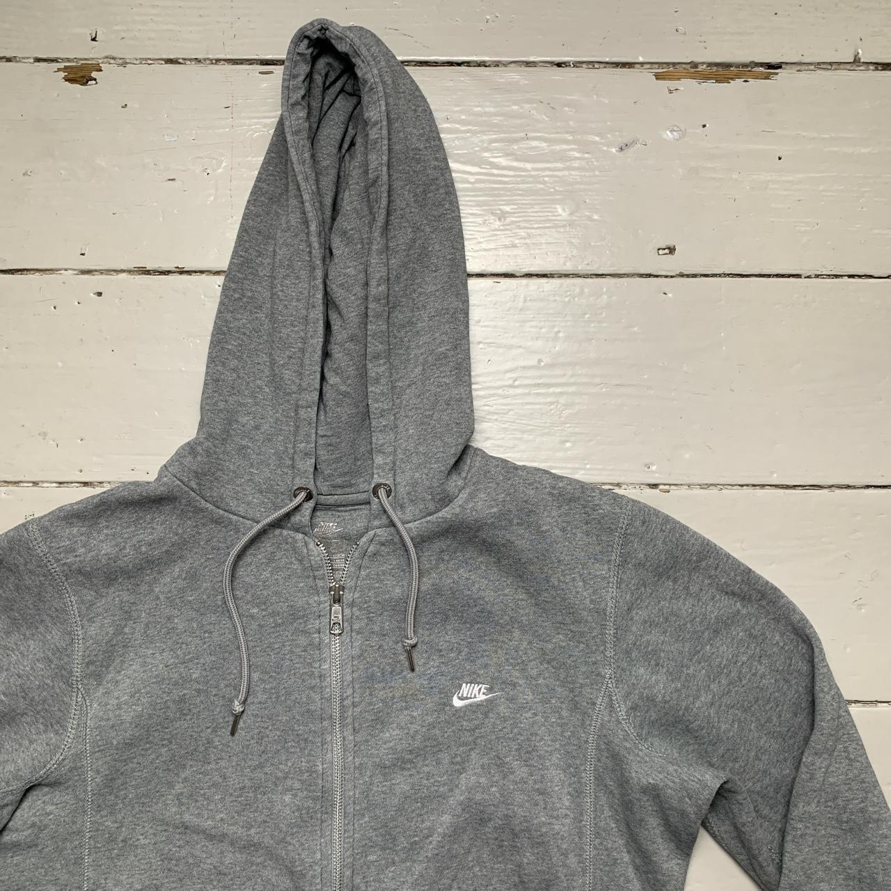 Nike Vintage Swoosh Grey and White Hoodie