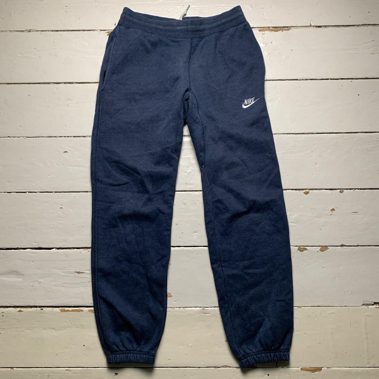 Nike Swoosh Navy and White Joggers