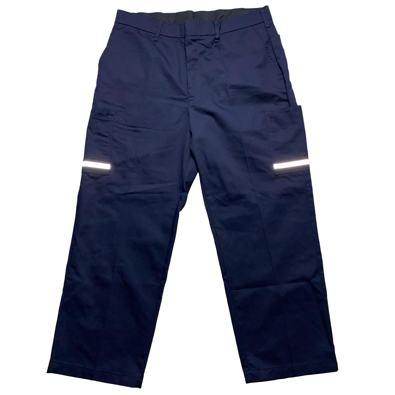Fedex Navy Utility Reflective Strip Cargo Trousers (38W)