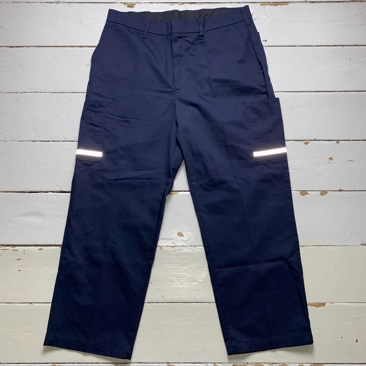 Fedex Navy Utility Reflective Strip Cargo Trousers