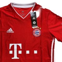 Bayern Munich Adidas T Mobile Football Jersey Red and White (S)