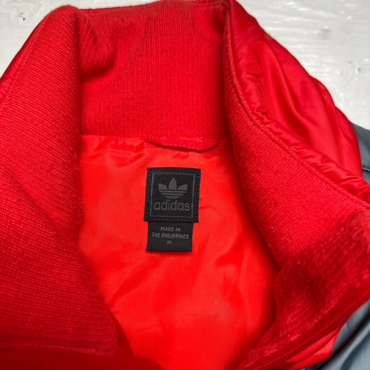 Adidas Originals Red and Grey Gilet Bodywarmer