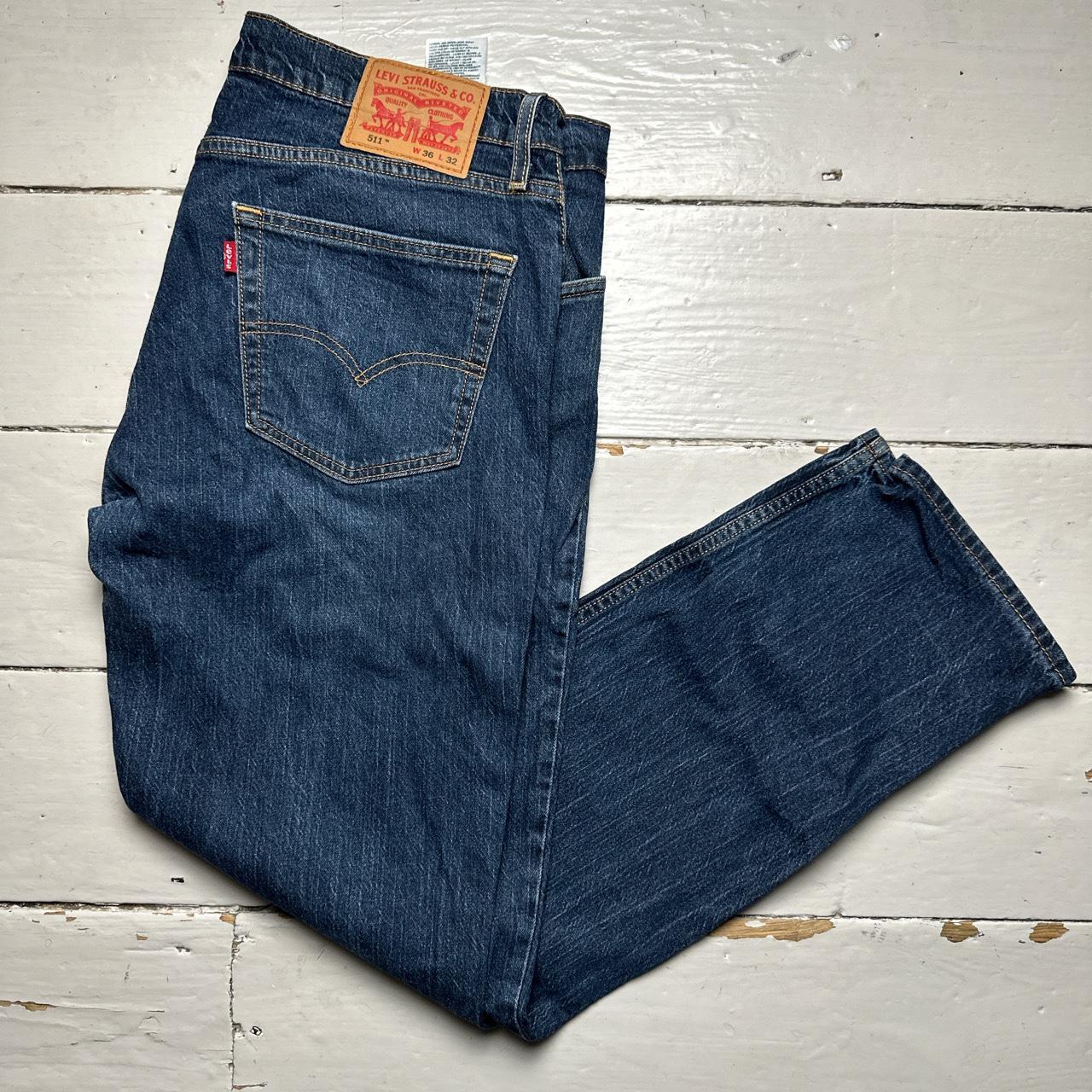 Levis 511 Navy Slim Jeans