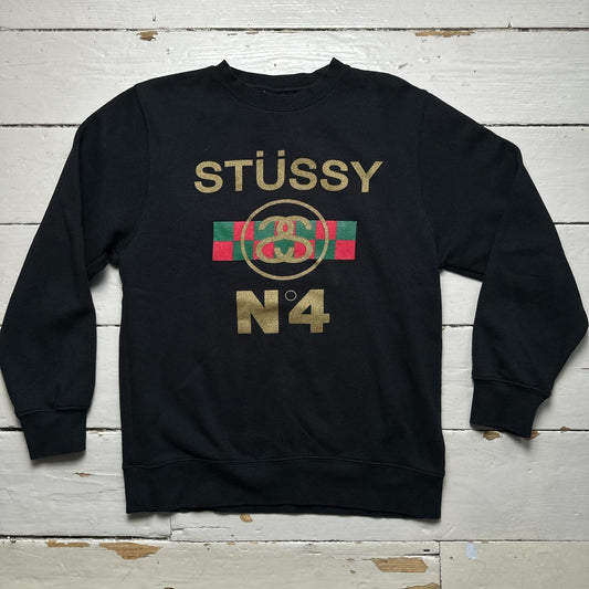 Stussy Gucci Vintage Jumper Black and Gold