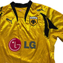 AEK Puma Greece Football Jersey Yellow and Black (M)