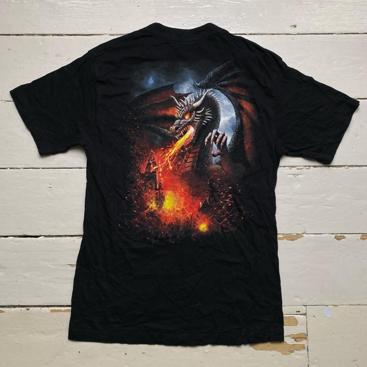 Spiral Vintage Goth Grunge Dragons T Shirt