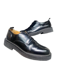 AMI Paris Leather Shiny Smart Black Brogue Shoes (UK 12)