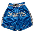 Human Made Muay Thai Blue and Silver Boxing Shorts (L)