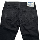 True Religion Black and White/Silver Stitch Jeans (34W)