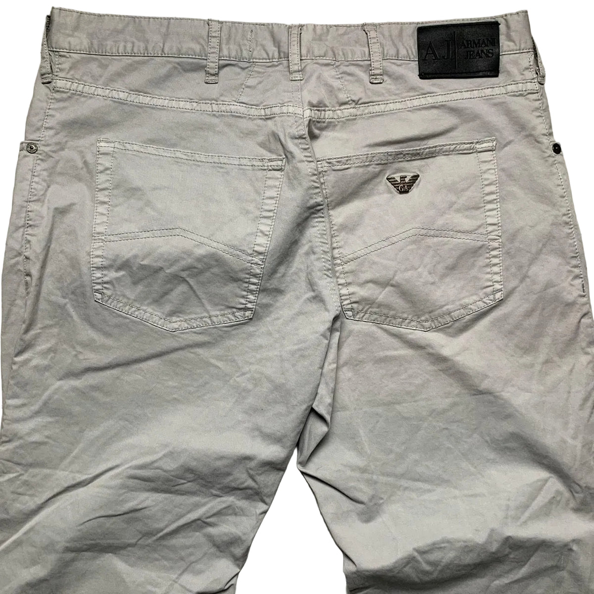 Armani Vintage J45 Regular Fit Silver Jean Trousers