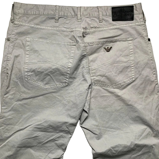 Armani Vintage J45 Regular Fit Silver Jean Trousers