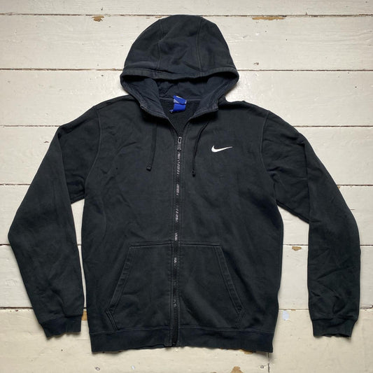 Nike Swoosh Black and White Hoodie