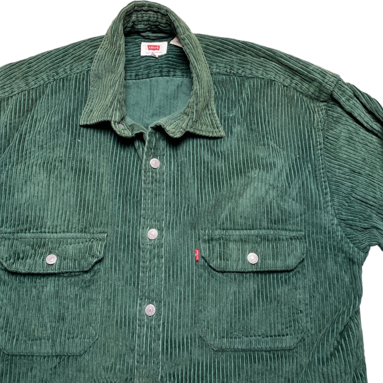 Levis Jumbo Corduroy Green Shirt (M)