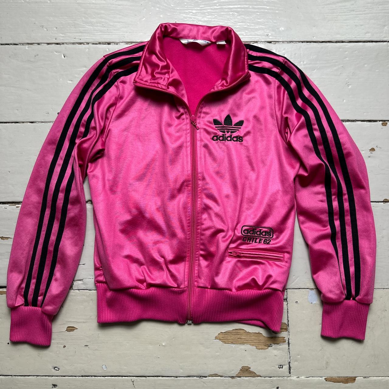 Adidas Originals Vintage Chile 62 Tracksuit Jacket Pink and Black