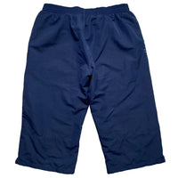 Reebok Navy and White Shell Tracksuit Bottom Shorts