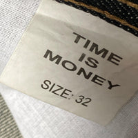Time Is Money Vintage y2k Embroidered and Printed Dollar Jeans (32W)