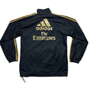 AC Milan Football Vintage Black Gold and Red Shell Tracksuit (L)