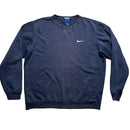 Nike Swoosh Navy and White Jumper (L)