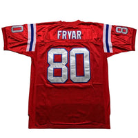 Fryar Mitchell and Ness American Football NFL Jersey Red White and Blue (L)